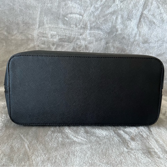 Karl Lagerfeld Paris Dome Black Satchel Purse - Picture 6 of 6